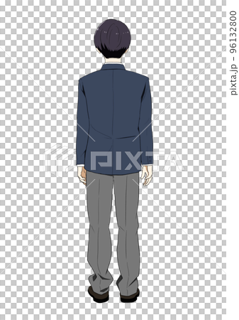 男子高生　後ろ姿 96132800