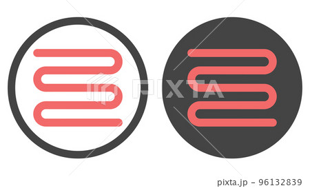 Icon heat floor, thermal boiler flow water, warm floor house Icon heat floor, thermal boiler flow water, warm floor house 96132839