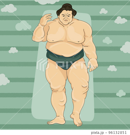 Sumo Wrestler Standing 96132851