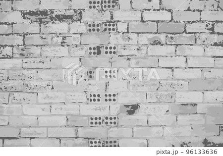 White brick wall surface background 96133636
