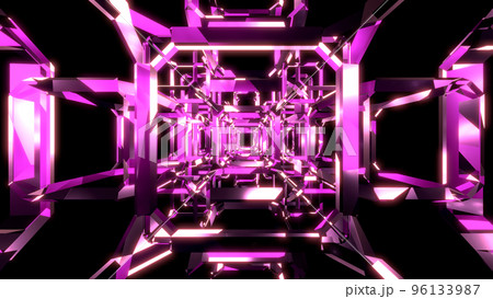 クリスタル 宝石 VJ 四角 紫 [別Verあり] 96133987