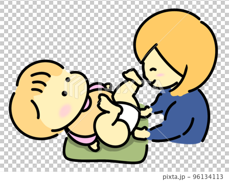 Changing the diaper Changing the diaper 96134113