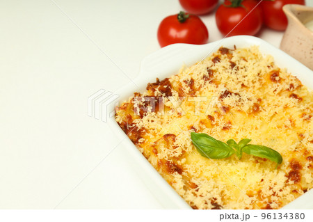 Concept of delicious food - Lasagna, space for text 96134380