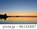 奥浜名湖　冬　凪の朝 96134887