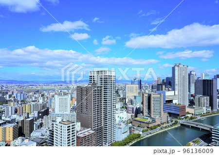 大阪国際会議場（グランキューブ大阪）ヘリポートからの眺め（めったに見ることができない眺望） 96136009