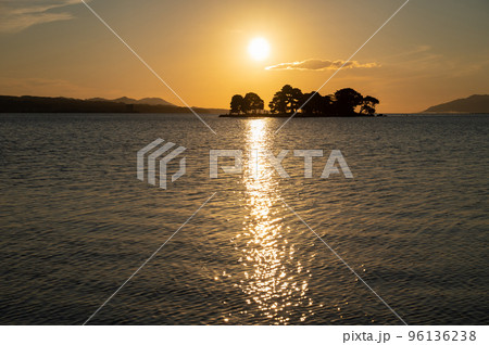 日本の夕日百選 宍道湖の夕日 日本の夕日百選 宍道湖の夕日 96136238