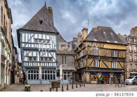 Street in Dinan, France Street in Dinan, France 96137659