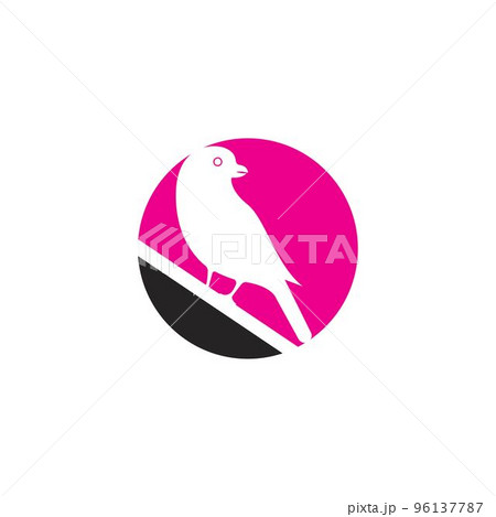 Beautiful lovebird icon 96137787