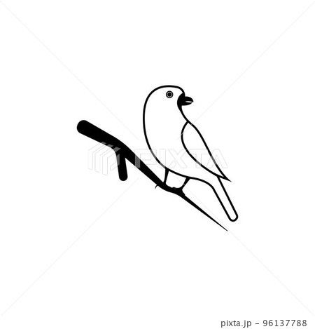 Beautiful lovebird icon 96137788