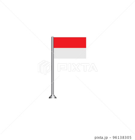 Indonesian flag icon 96138305