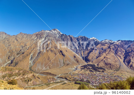 View of Stepantsminda village, Georgia 96140002