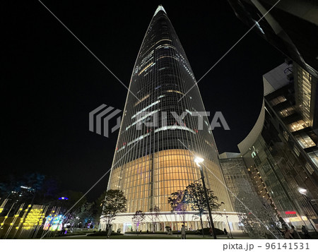 ロッテワールドタワー夜景|ソウル ロッテワールドタワー夜景|ソウル 96141531