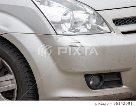damaged front bumper after an accident damaged front bumper after an accident 96142091