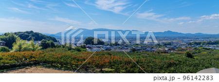 2022年10月28日 山の辺の道萱生町から奈良盆地のパノラマ 96142283