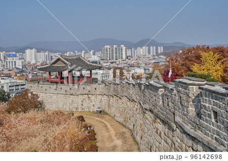 Hwaseong Fortress in Suwon city in South Korea Hwaseong Fortress in Suwon city in South Korea 96142698