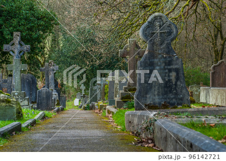 Cemetery in the Lake District area. Cemetery in the Lake District area. 96142721