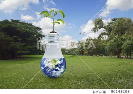 Green ecology and saving energy concept, Elements of this image furnished by NASA 96143298