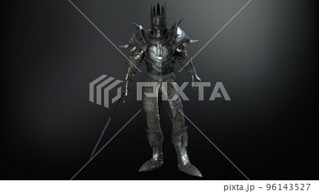 Death knight 3d render illustration 96143527