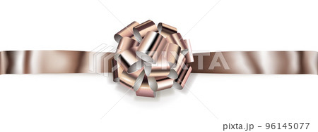 Big horizontal bow of shiny ribbon Big horizontal bow of shiny ribbon 96145077