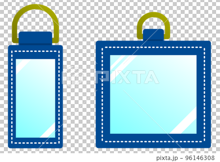 高級感のある革製のネームホルダー 96146308