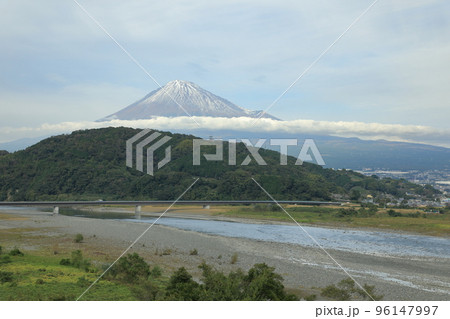 富士川西岸から見た富士山 富士川西岸から見た富士山 96147997
