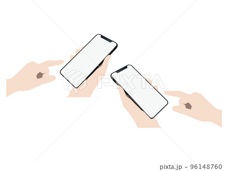 スマートフォンを操作する手 96148760