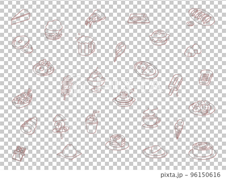 food icon set color shadow red food icon set color shadow red 96150616