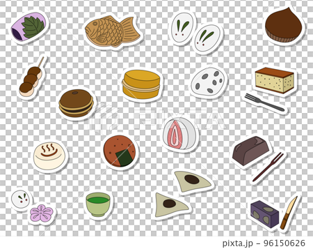 日本糖果圖標集貼紙（無背景） 96150626