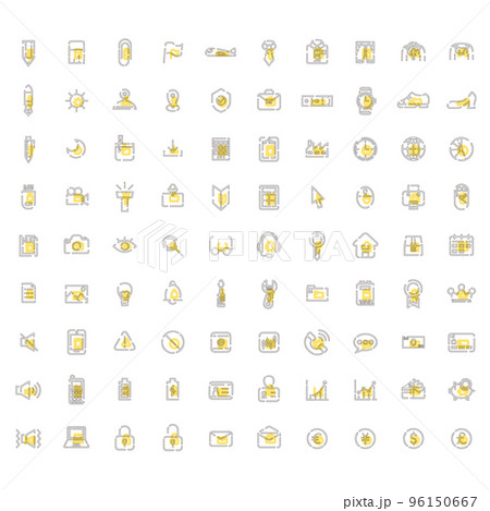 点線ビジネスアイコン　アクセント 96150667