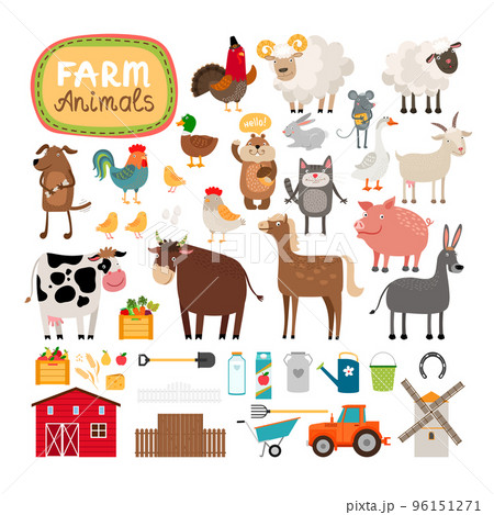 Vector farm animals 96151271