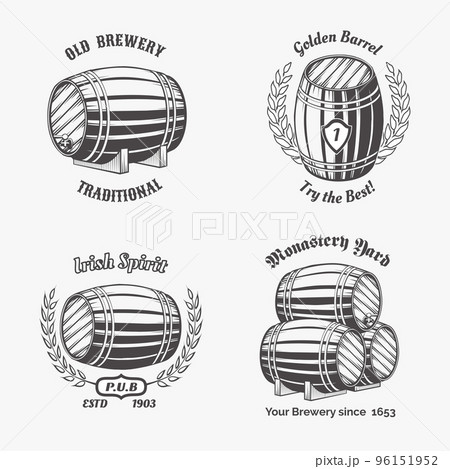 Set of vintage badge for beer house 96151952