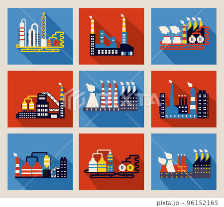 Industrial factory buildings and refineries 96152165
