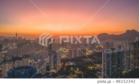 the Hong Kong Skyline from Kowloon Peak 20 May 2022 the Hong Kong Skyline from Kowloon Peak 20 May 2022 96152342