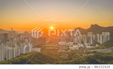 the Hong Kong Skyline from Kowloon Peak 20 May 2022 96152420