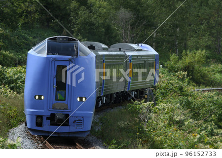 緑の中を駆ける特急サロベツ　特急サロベツ　宗谷本線 96152733