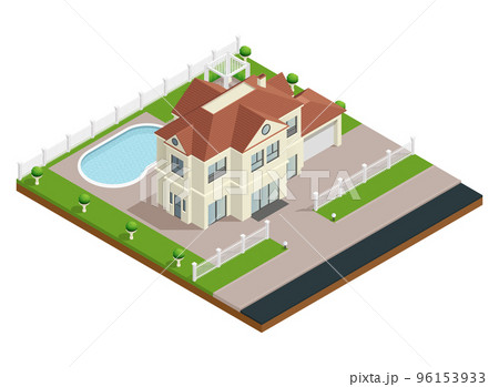 Suburb House Building Composition Suburb House Building Composition 96153933