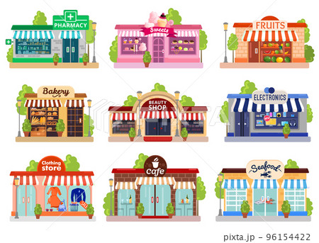 Store Facades Set Store Facades Set 96154422