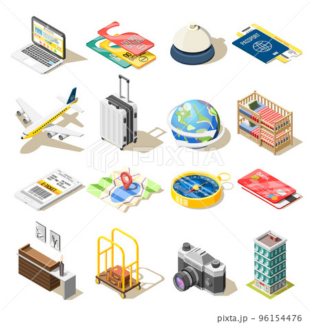 Travel Isometric Icons