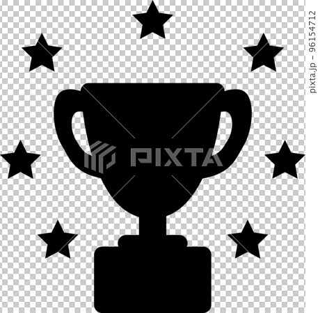 優勝カップ星ありシルエット 96154712