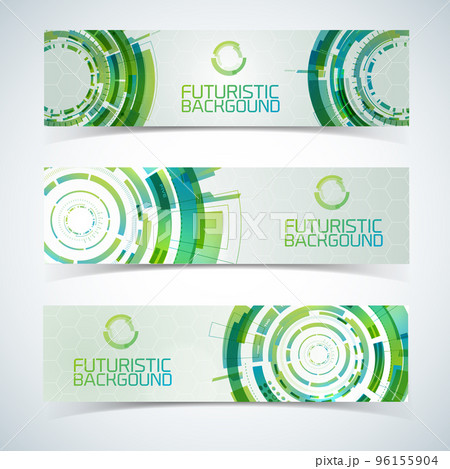 Interactive Circles Banners Set 96155904