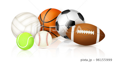 Realistic Sport Balls Realistic Sport Balls 96155999