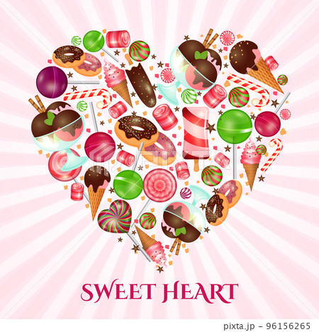 Sweet heart poster for sweet shop 96156265