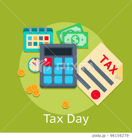 Tax payment vector flat business finance concept background Tax payment vector flat business finance concept background 96156279