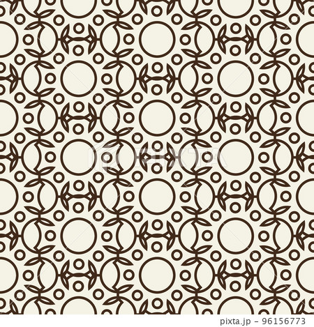 Stylish Abstract Seamless Black And White Pattern 96156773