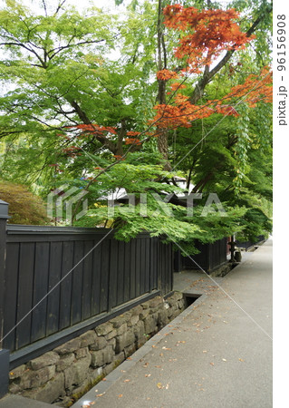 角館の町並み(小京都)田宮旧武家屋敷通りの風景 角館の町並み(小京都)田宮旧武家屋敷通りの風景 96156908