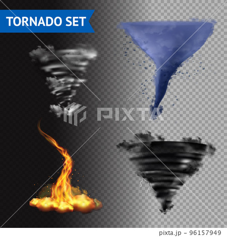 Realistic 3d Tornado Set Realistic 3d Tornado Set 96157949