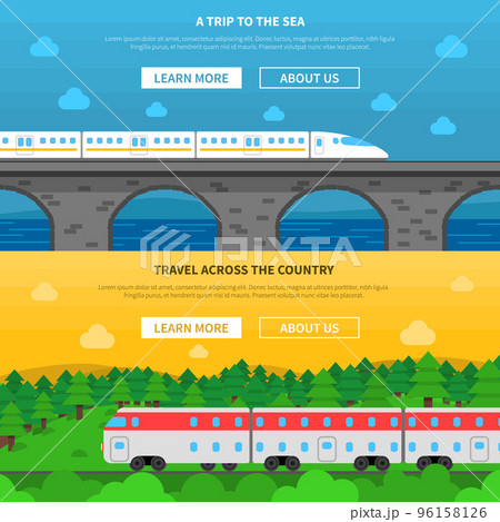 Railway banner set Railway banner set 96158126