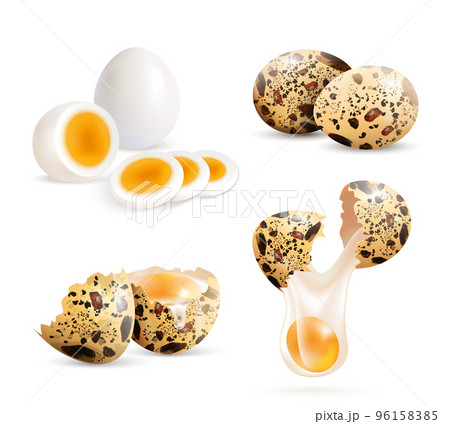 Realistic Quail Eggs Set 96158385