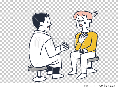 A man who received a serious notice from a doctor A man who received a serious notice from a doctor 96158538