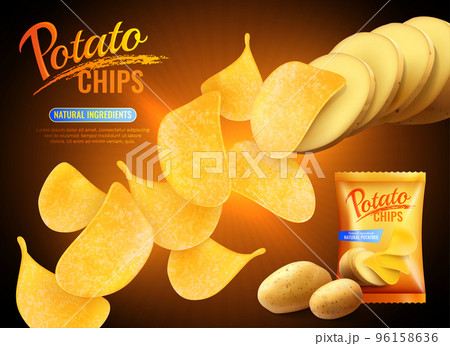 Potato Chips Advertising Background 96158636